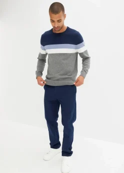 Clearance Feinstrickpullover mit reiner Baumwolle Herren Große Größen|Pullover & Strickjacken