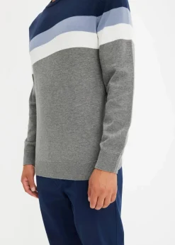 Clearance Feinstrickpullover mit reiner Baumwolle Herren Große Größen|Pullover & Strickjacken