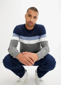 Clearance Feinstrickpullover mit reiner Baumwolle Herren Große Größen|Pullover & Strickjacken