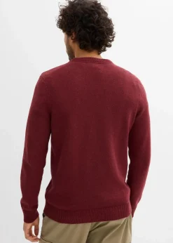 Herren bonprix Pullover & Strickjacken|Basics|Feinstrickpullover mit recycelter Baumwolle
