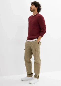 Herren bonprix Pullover & Strickjacken|Basics|Feinstrickpullover mit recycelter Baumwolle