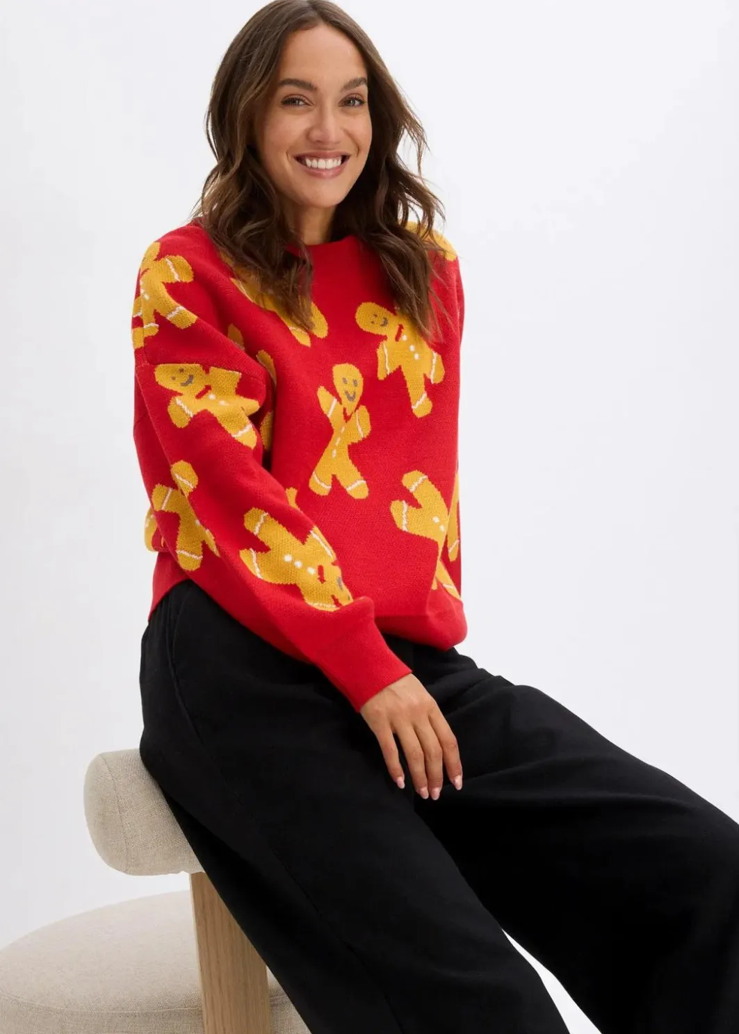 New Feinstrickpullover mit Rundhals, oversized Damen Pullover & Strickjacken|Strickmode