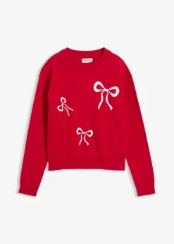 Outlet Feinstrickpullover mit Schleifendetails Kinder Mädchen 9-16 Jahre·Sweat & Strick