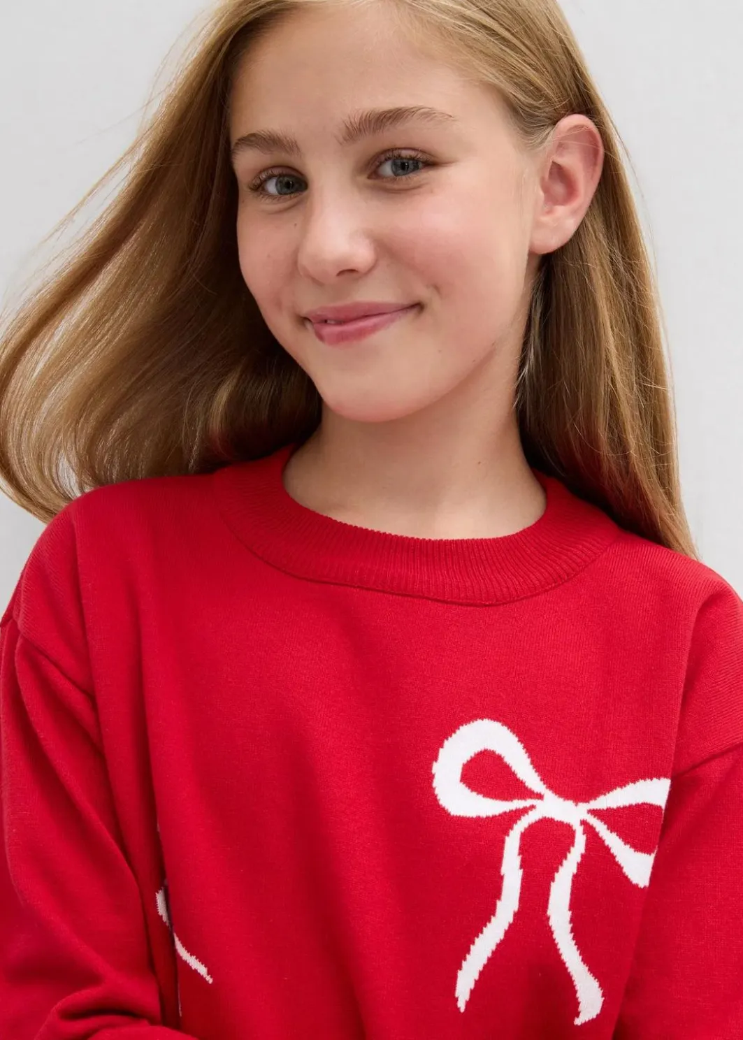 Outlet Feinstrickpullover mit Schleifendetails Kinder Mädchen 9-16 Jahre·Sweat & Strick