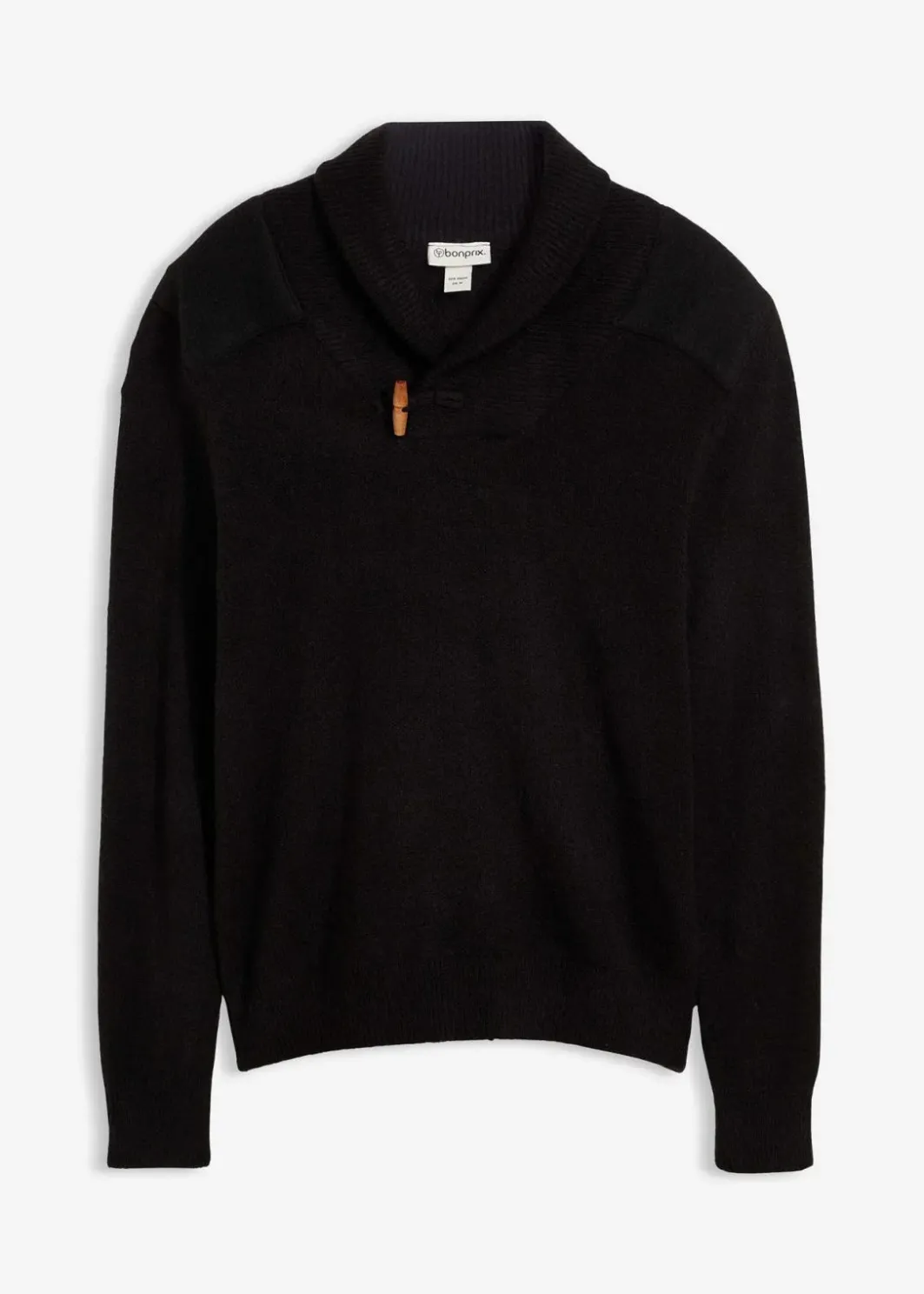 Herren bonprix Pullover & Strickjacken|Große Größen|Feinstrickpullover mit Schalkragen