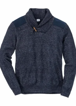Hot Feinstrickpullover mit Schalkragen Herren Große Größen|Pullover & Strickjacken