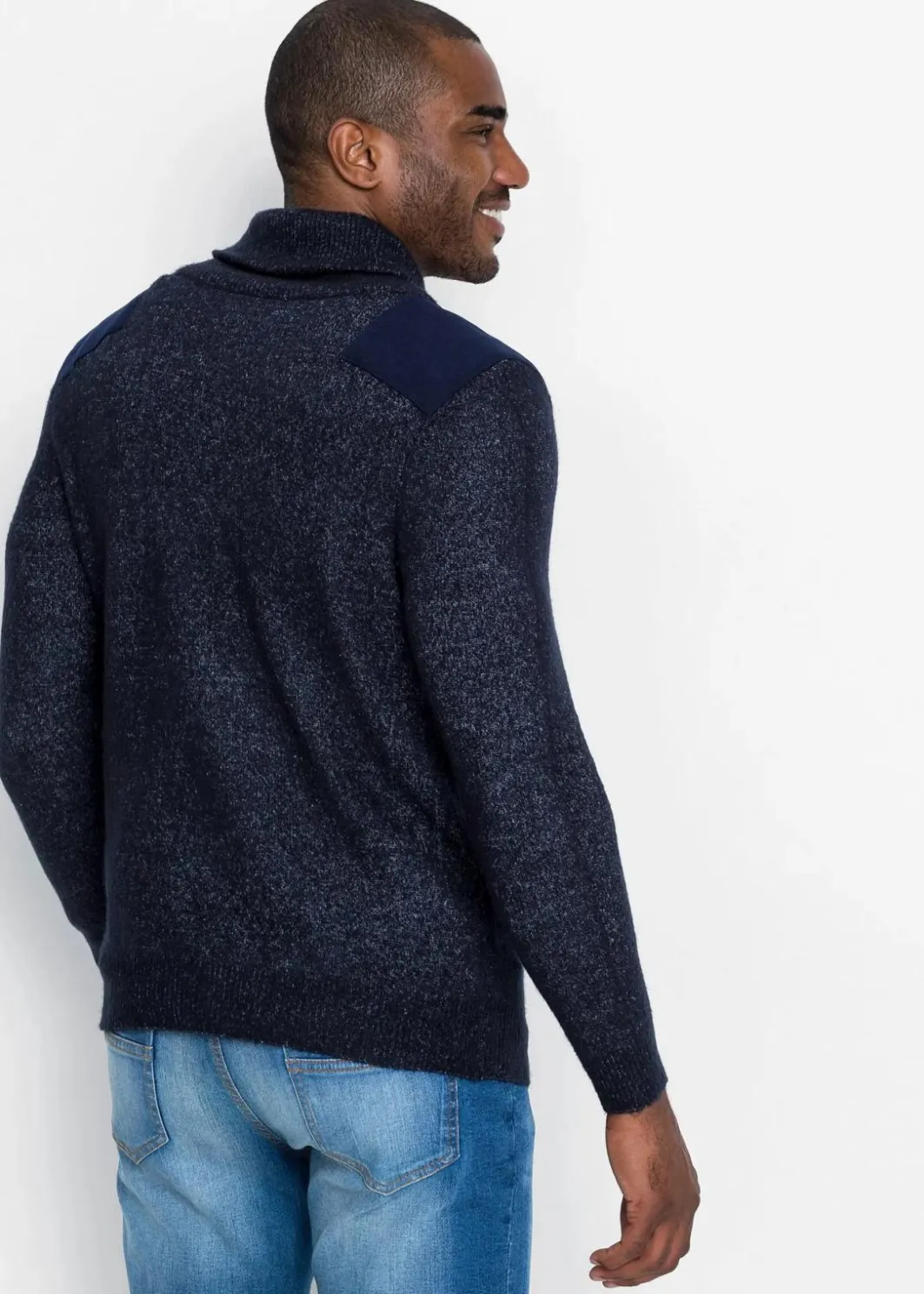 Hot Feinstrickpullover mit Schalkragen Herren Große Größen|Pullover & Strickjacken