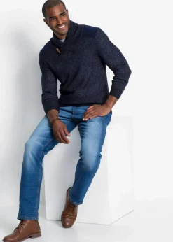 Hot Feinstrickpullover mit Schalkragen Herren Große Größen|Pullover & Strickjacken
