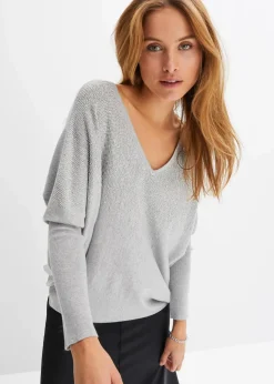 Damen bonprix Bekleidung·Umstandsmode|Strickmode|Feinstrickpullover mit Strass-Applikation
