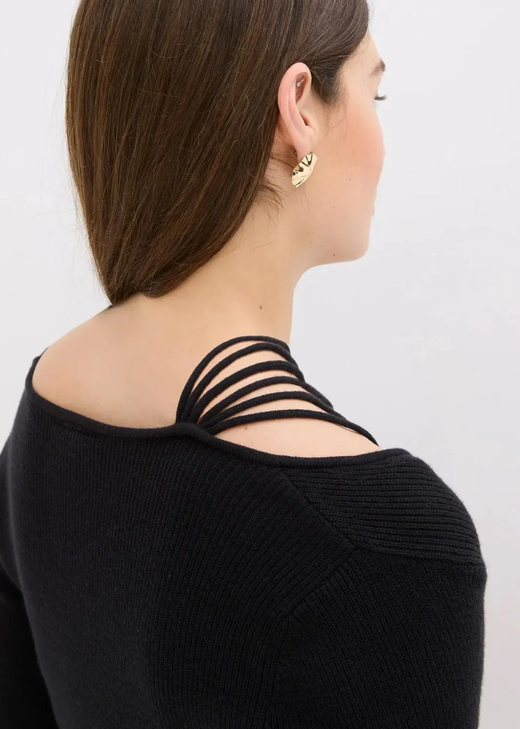 Damen bonprix Bekleidung·Umstandsmode|Bekleidung·Jeans|Feinstrickpullover mit tiefem Ausschnitt