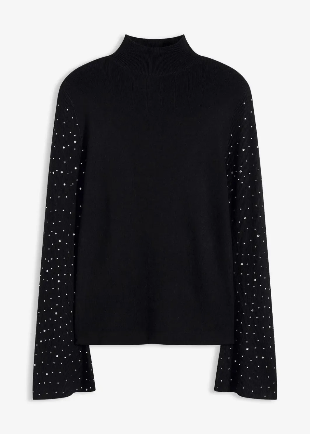 Damen bonprix Bekleidung·Umstandsmode|Bekleidung·Jeans|Feinstrickpullover mit verzierten Trompetenärmeln