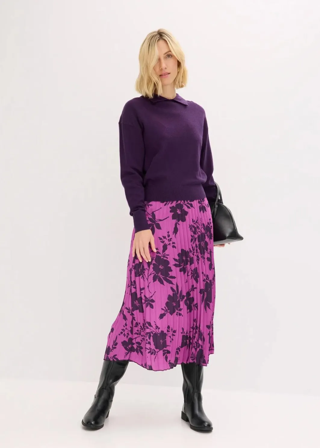 Damen bonprix Bekleidung·Umstandsmode|Strickmode|Feinstrickpullover mit Viskose