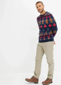 Sale Feinstrickpullover mit Weihnachtsmotiv Herren Große Größen|Pullover & Strickjacken