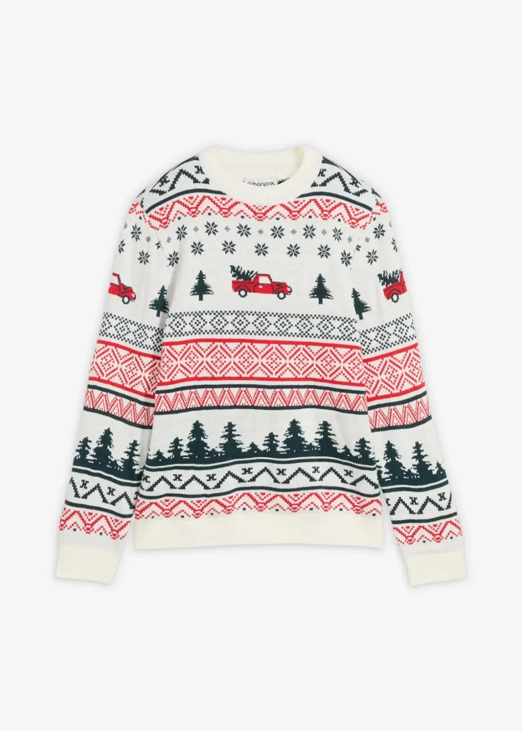Kinder bonprix Jungen 9-16 Jahre·Sweat & Strick|Feinstrickpullover mit Weihnachtsmotiv