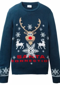 Kinder bonprix Jungen 9-16 Jahre·Sweat & Strick|Jungen 2-8 Jahre·Sweat & Strick|Feinstrickpullover mit Weihnachtsmotiv