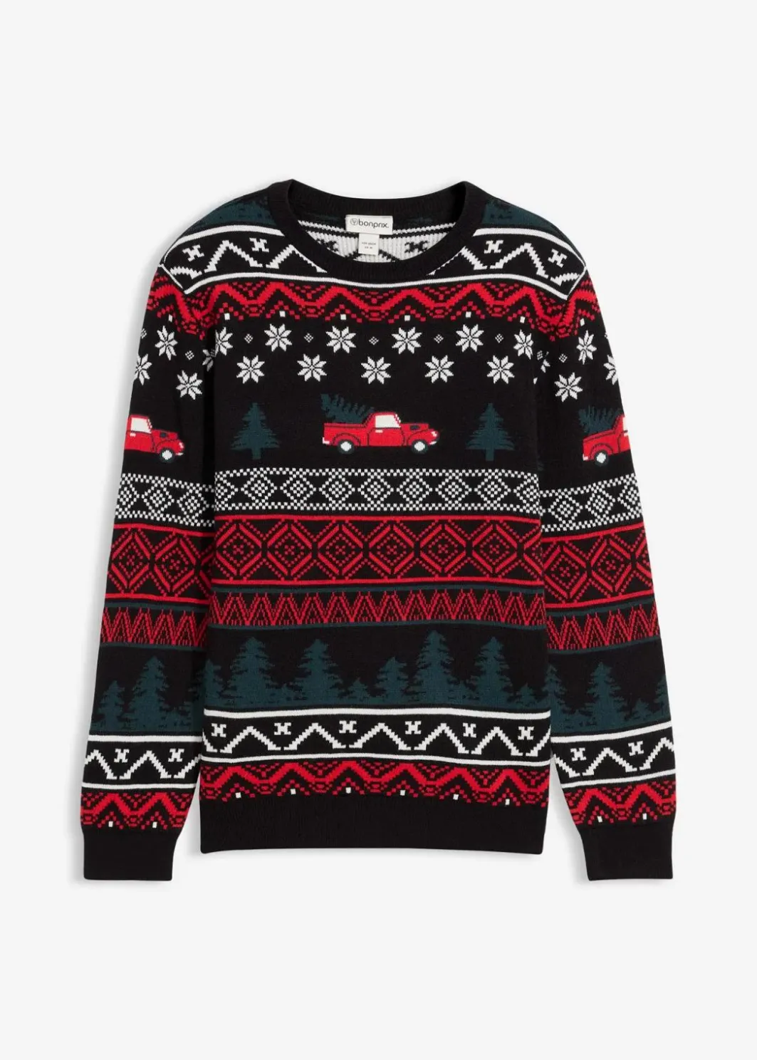 Discount Feinstrickpullover mit Weihnachtsmotiv Herren Pullover & Strickjacken|Große Größen