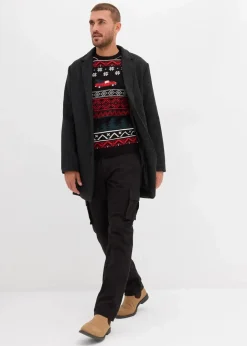 Discount Feinstrickpullover mit Weihnachtsmotiv Herren Pullover & Strickjacken|Große Größen