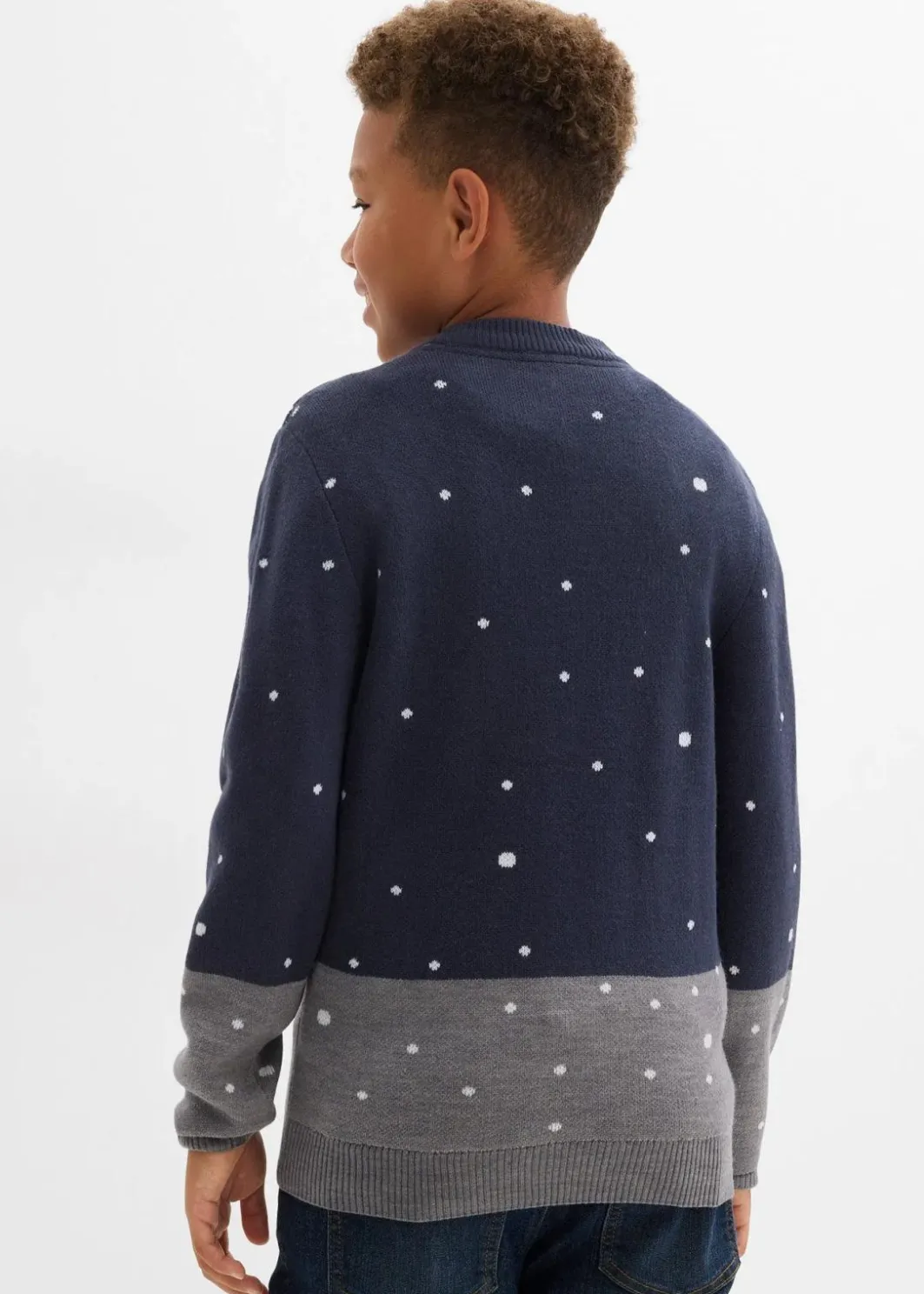 Kinder bonprix Jungen 9-16 Jahre·Bademode|Jungen 9-16 Jahre·Sweat & Strick|Feinstrickpullover mit Weihnachtsmotiv