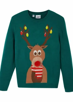 Hot Feinstrickpullover mit Weihnachtsmotiv Kinder Mädchen 9-16 Jahre·Sweat & Strick|Mädchen 2-8 Jahre·Sweat & Strick