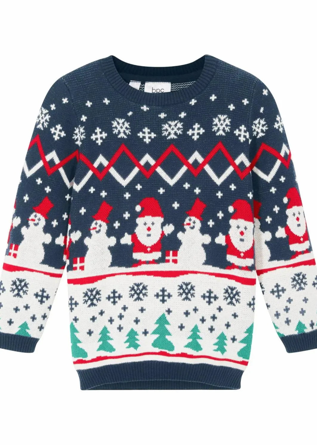Feinstrickpullover mit Weihnachtsmotiv aus reiner Baumwolle Kinder Jungen 9-16 Jahre·Sweat & Strick|Jungen 2-8 Jahre·Sweat & Strick