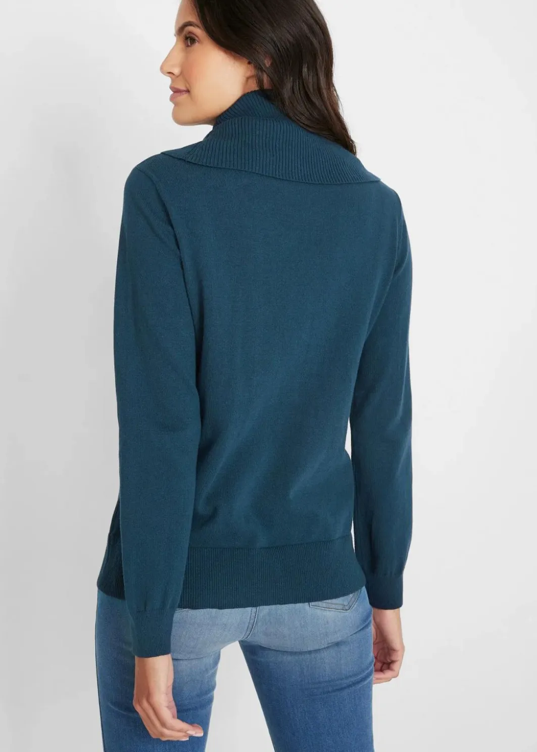 Hot Feinstrickpullover mit weitem Kragen Damen Bekleidung·Umstandsmode|Pullover & Strickjacken