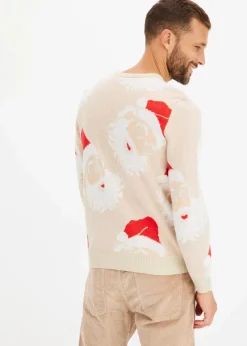 Outlet Feinstrickpullover mit Weihnachtsmotiv Herren Große Größen|Pullover & Strickjacken