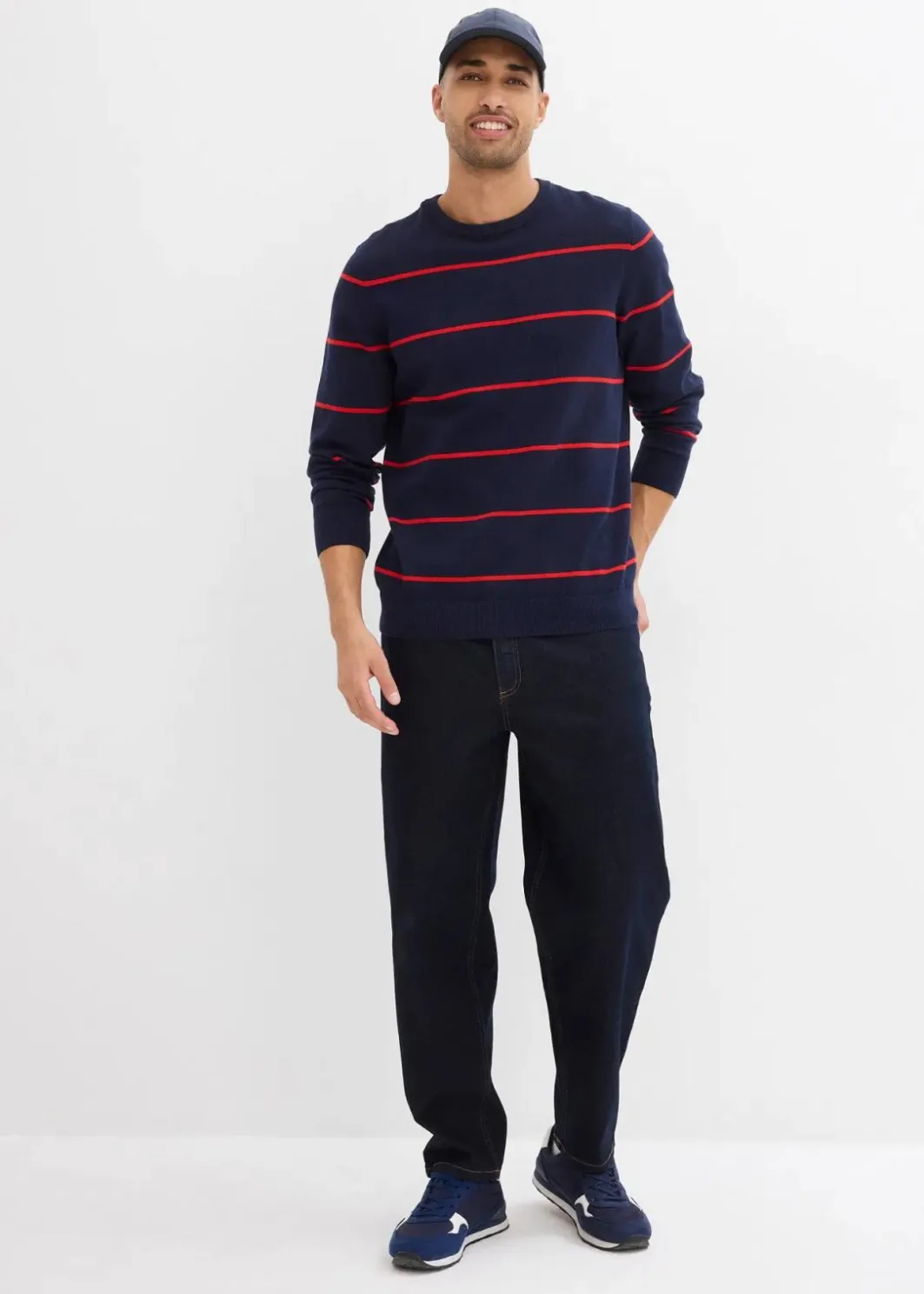 Herren bonprix Große Größen|Pullover & Strickjacken|Feinstrickpullover, Regular Fit