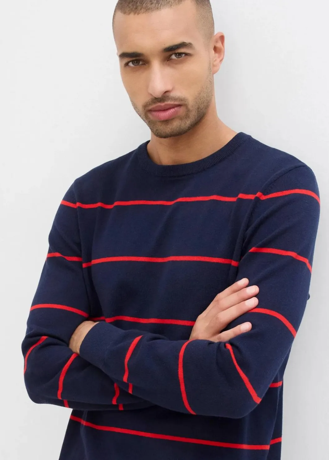 Herren bonprix Große Größen|Pullover & Strickjacken|Feinstrickpullover, Regular Fit