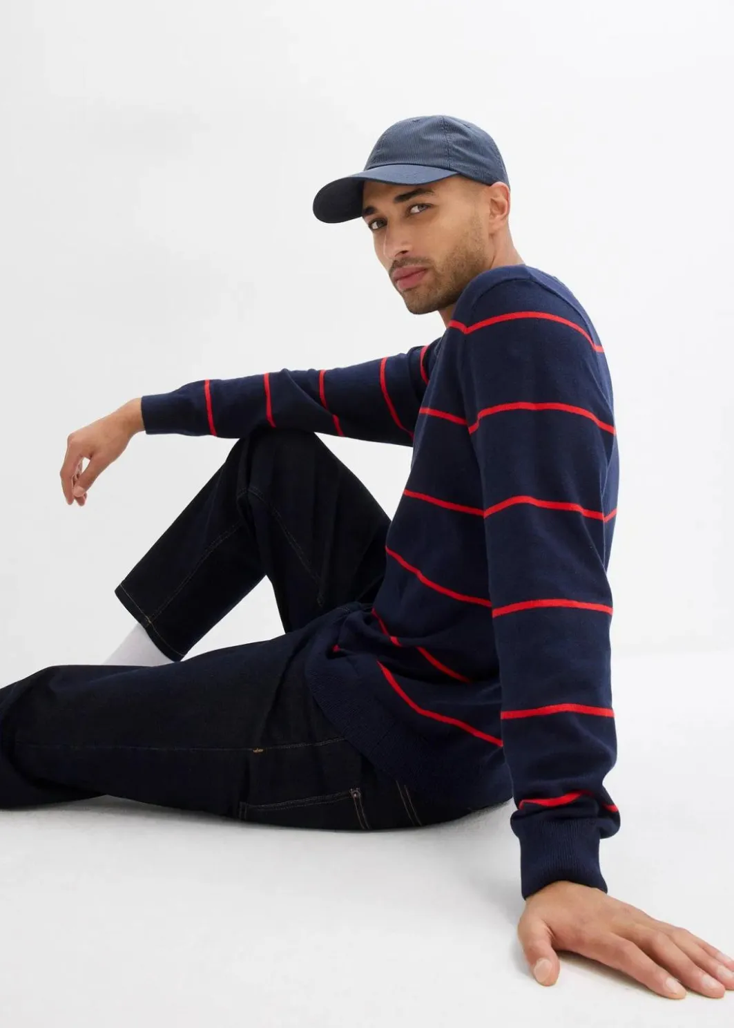 Herren bonprix Große Größen|Pullover & Strickjacken|Feinstrickpullover, Regular Fit