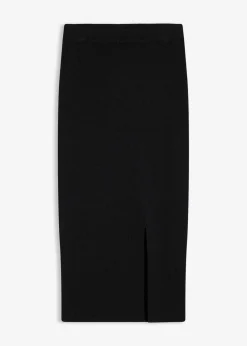 Damen bonprix Bekleidung·Sportbekleidung|Nachhaltigere Materialien|Feinstrickrock aus softem Viskose-Mix