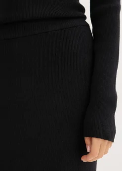 Damen bonprix Bekleidung·Sportbekleidung|Nachhaltigere Materialien|Feinstrickrock aus softem Viskose-Mix