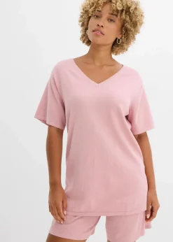 Online Feinstrickshirt mit Leinen Damen Bekleidung·Umstandsmode|Zweiteiler & Sets
