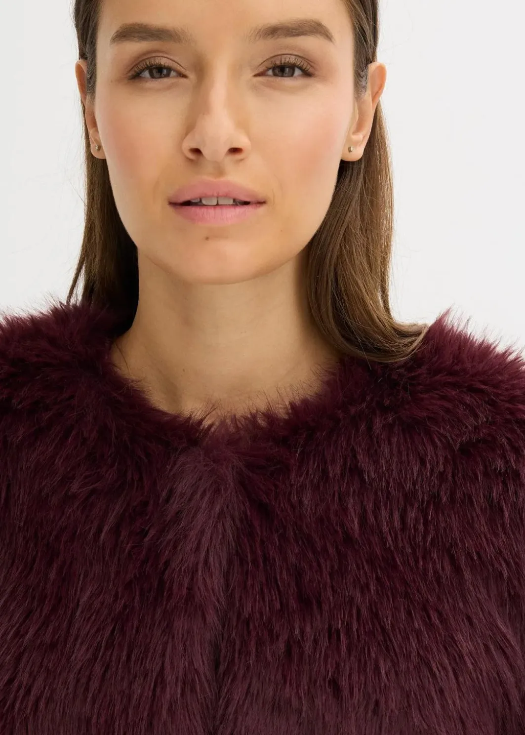 Discount Fellimitat-Jacke Damen Bekleidung·Hosen|Jacken & Mäntel