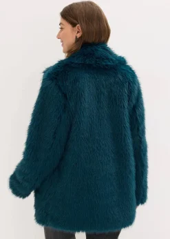 New Fellimitat-Jacke Damen Bekleidung·Hosen|Jacken & Mäntel