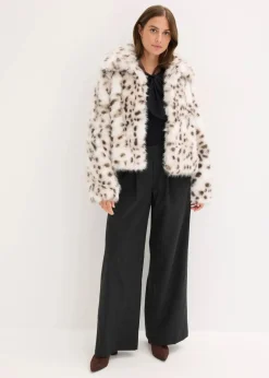 Damen bonprix Bekleidung·Hosen|Jacken & Mäntel|Fellimitat-Jacke