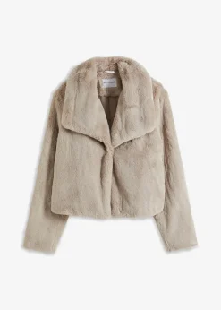 Online Fellimitat-Jacke Damen Bekleidung·Hosen|Jacken & Mäntel
