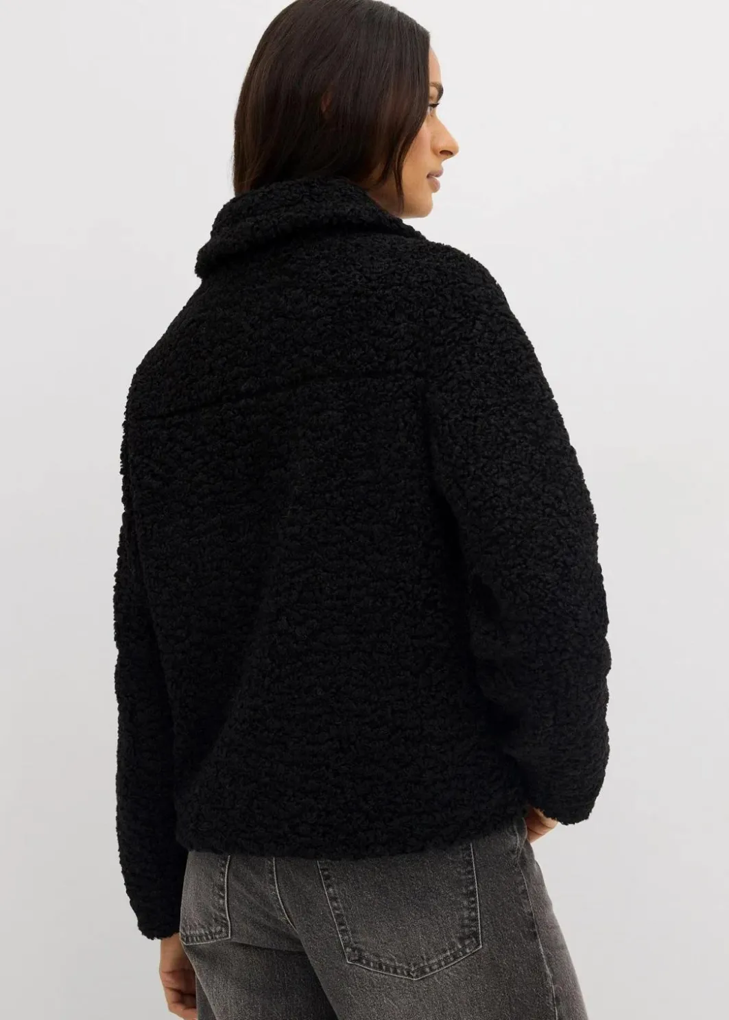 Hot Fellimitat-Jacke aus Teddyfleece Damen Jacken & Mäntel|Nachhaltigere Materialien