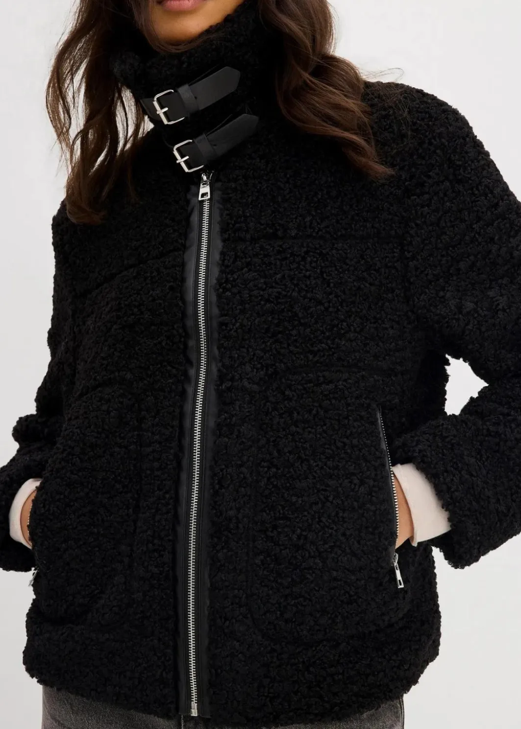 Hot Fellimitat-Jacke aus Teddyfleece Damen Jacken & Mäntel|Nachhaltigere Materialien