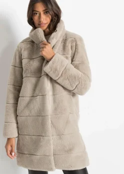 Damen bonprix Bekleidung·Hosen|Jacken & Mäntel|Fellimitat-Mantel