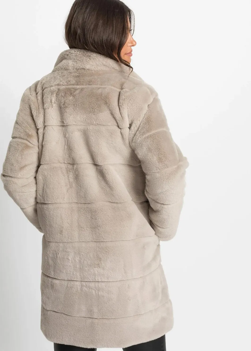 Damen bonprix Bekleidung·Hosen|Jacken & Mäntel|Fellimitat-Mantel