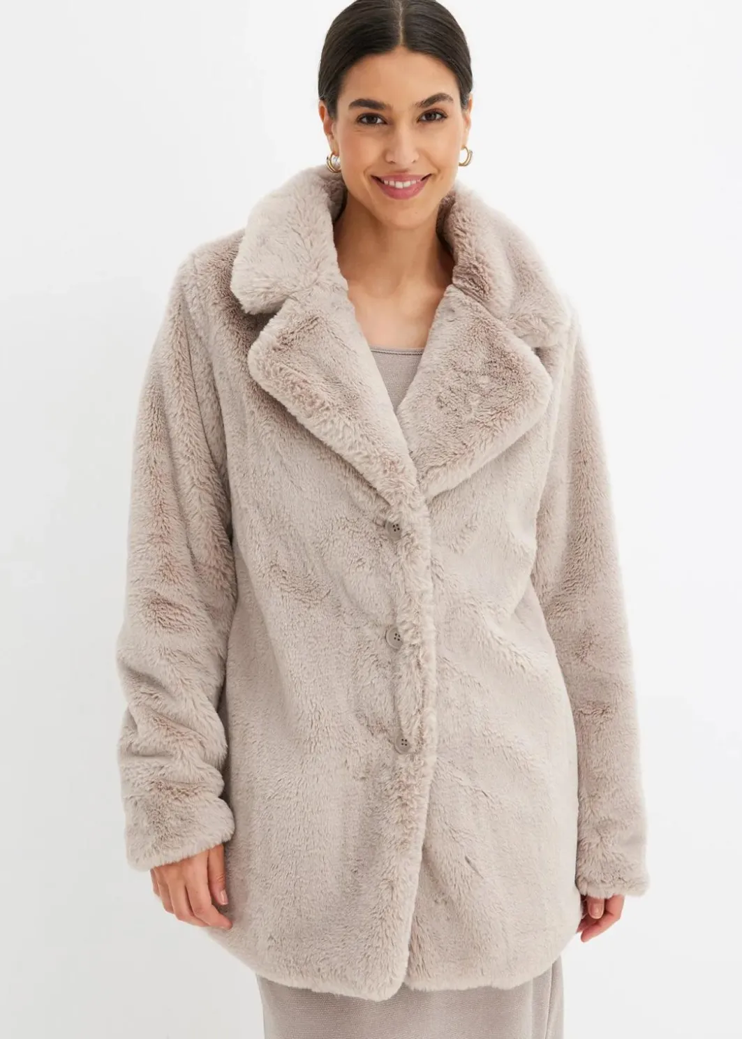 Discount Fellimitat-Mantel Damen Bekleidung·Hosen|Jacken & Mäntel