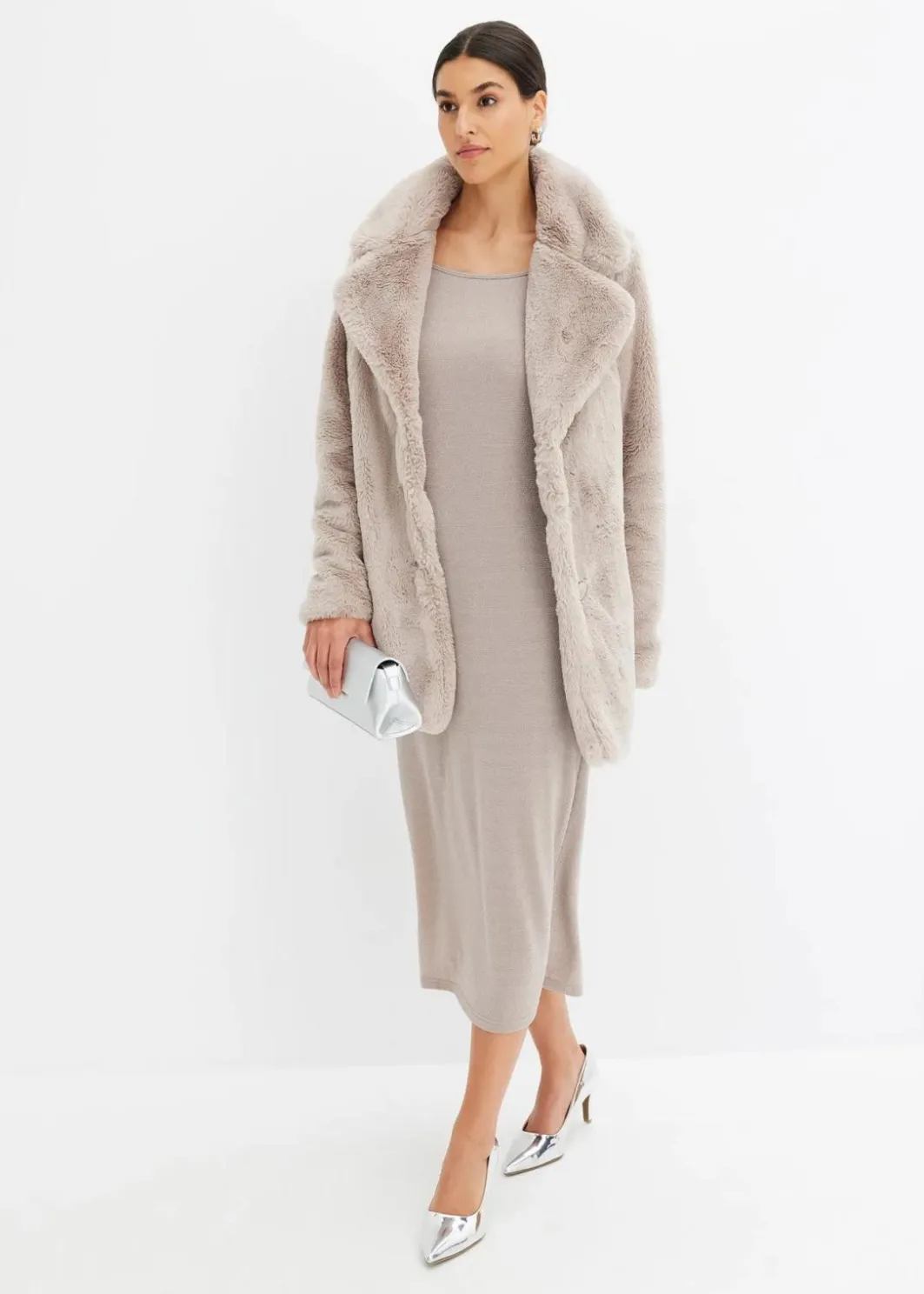Discount Fellimitat-Mantel Damen Bekleidung·Hosen|Jacken & Mäntel