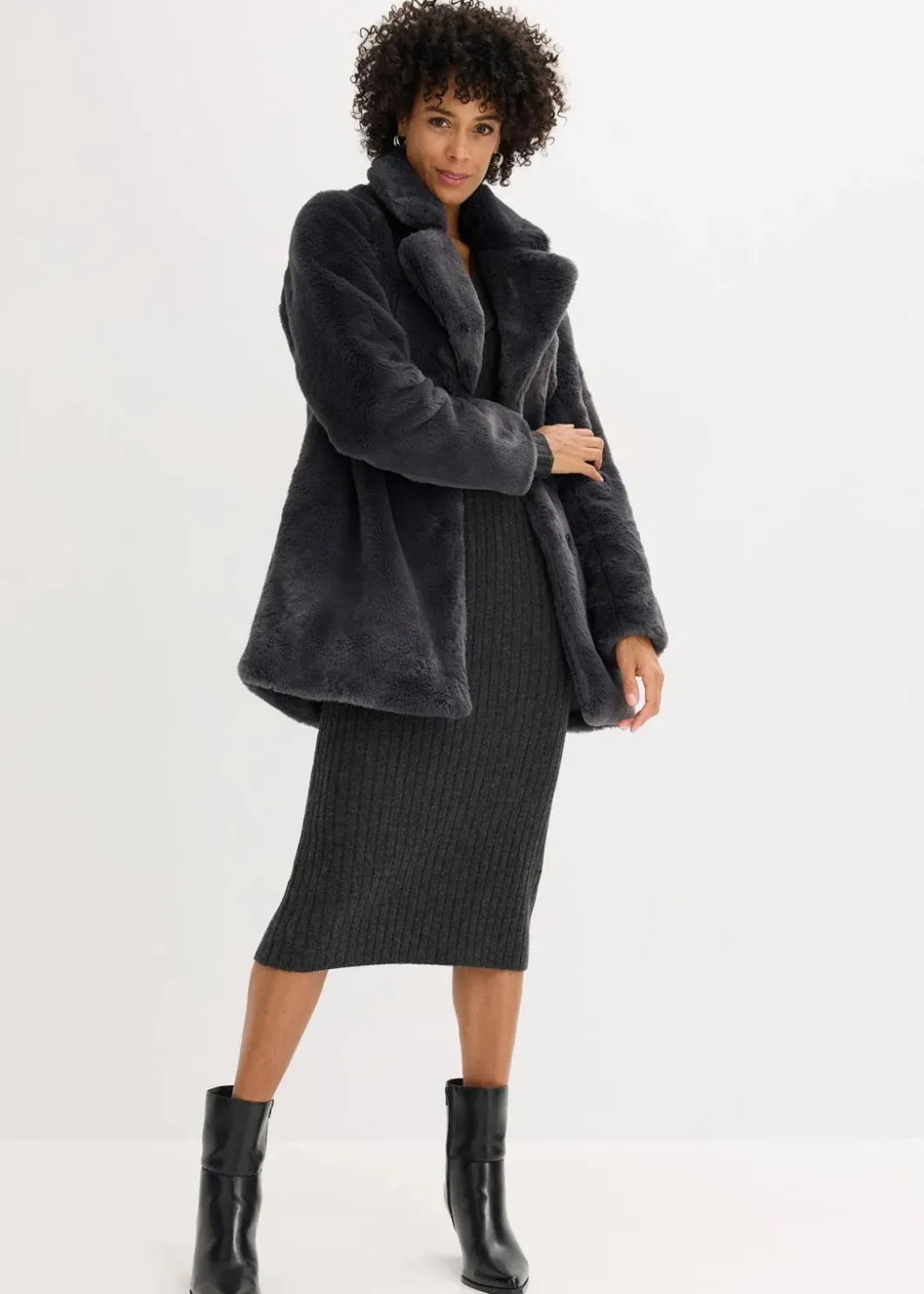 Outlet Fellimitat-Mantel Damen Jacken & Mäntel|Bekleidung·Hosen