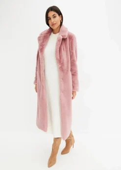 Damen bonprix Bekleidung·Hosen|Jacken & Mäntel|Fellimitat-Mantel