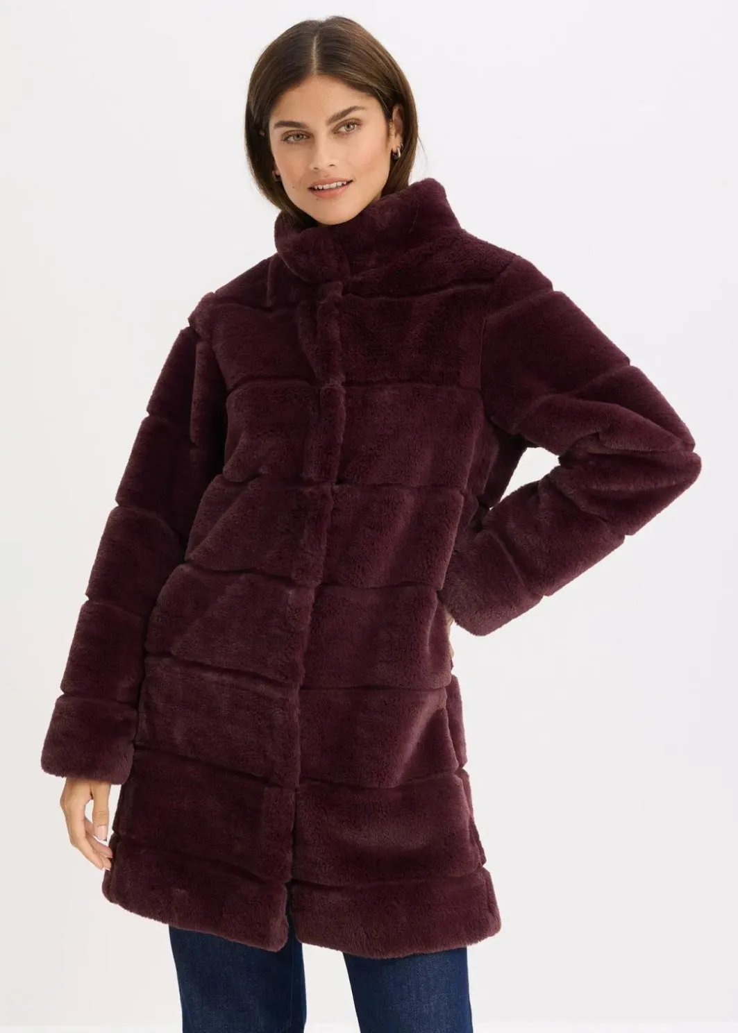 Outlet Fellimitat-Mantel Damen Jacken & Mäntel|Bekleidung·Hosen
