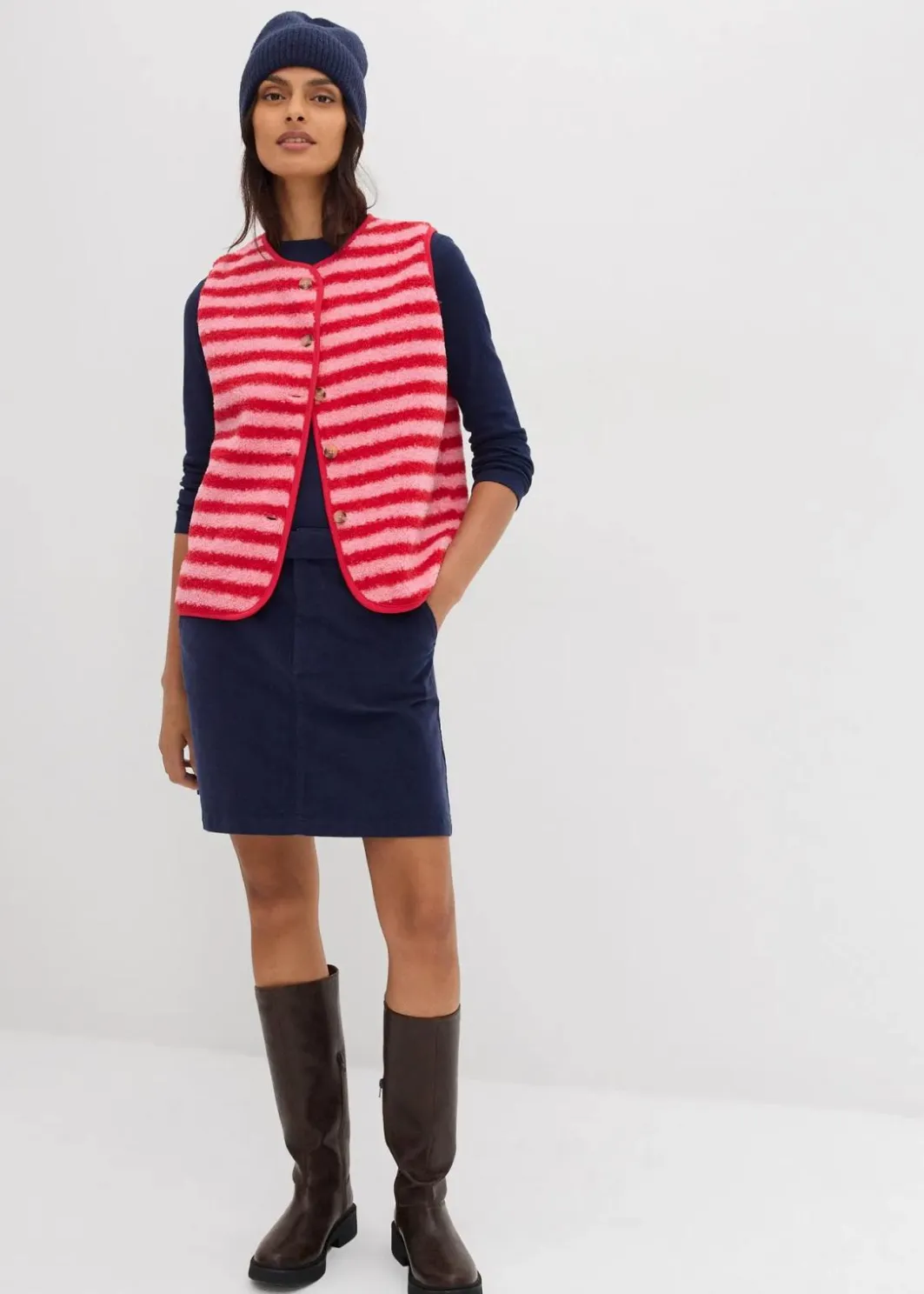 Discount Fellimitat-Weste Damen Bekleidung·Blusen & Tuniken|Bekleidung·Hosen