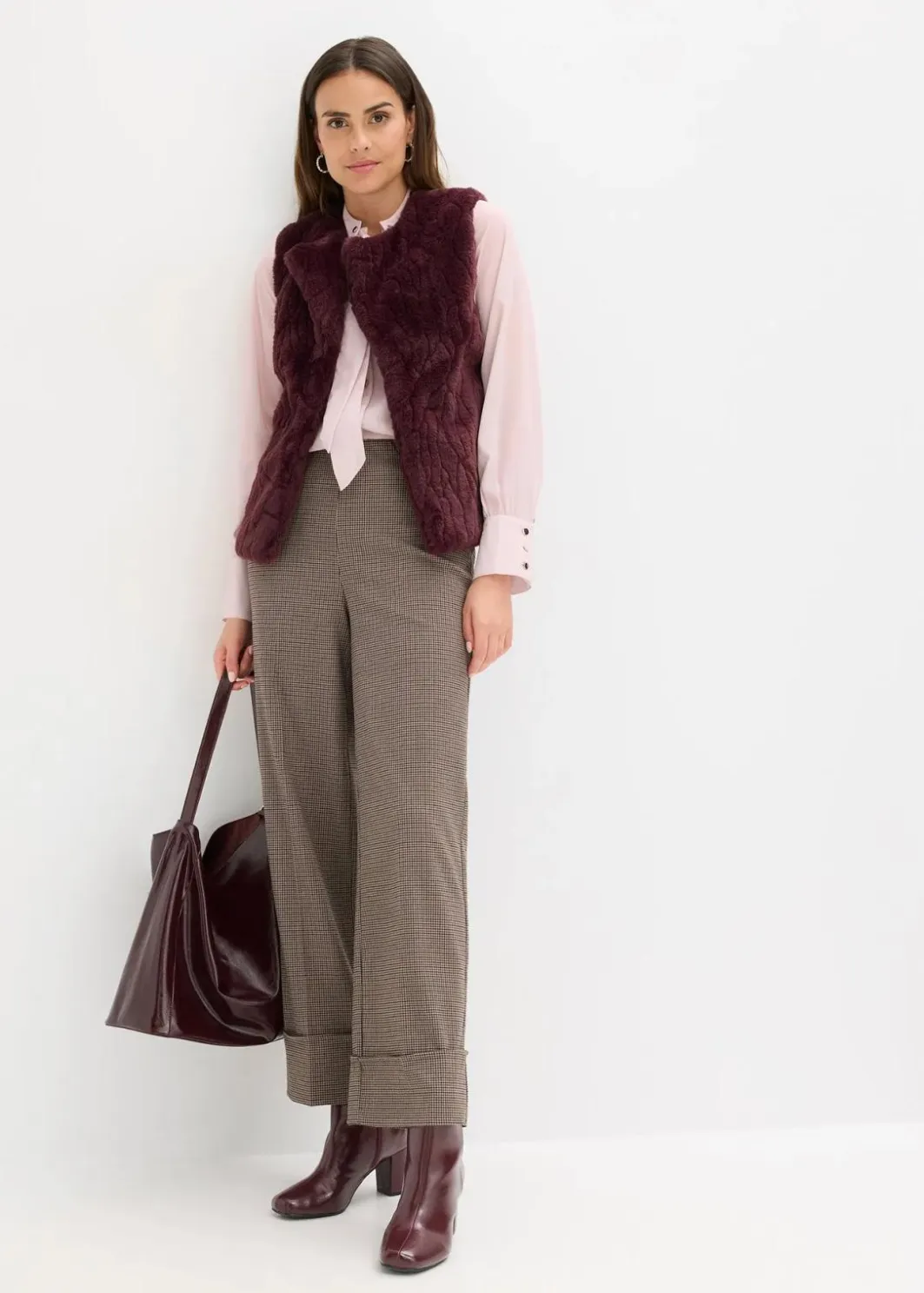 Damen bonprix Jacken & Mäntel|Bekleidung·Hosen|Fellimitat-Weste