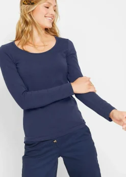 Online Figurbetontes Langarmshirt Damen Shirts & Tops|Basics