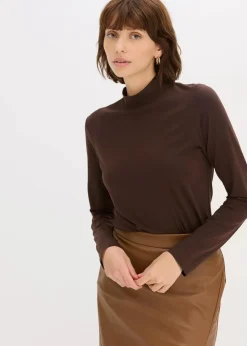 Clearance Figurbetontes Langarmshirt Damen Shirts & Tops|Basics