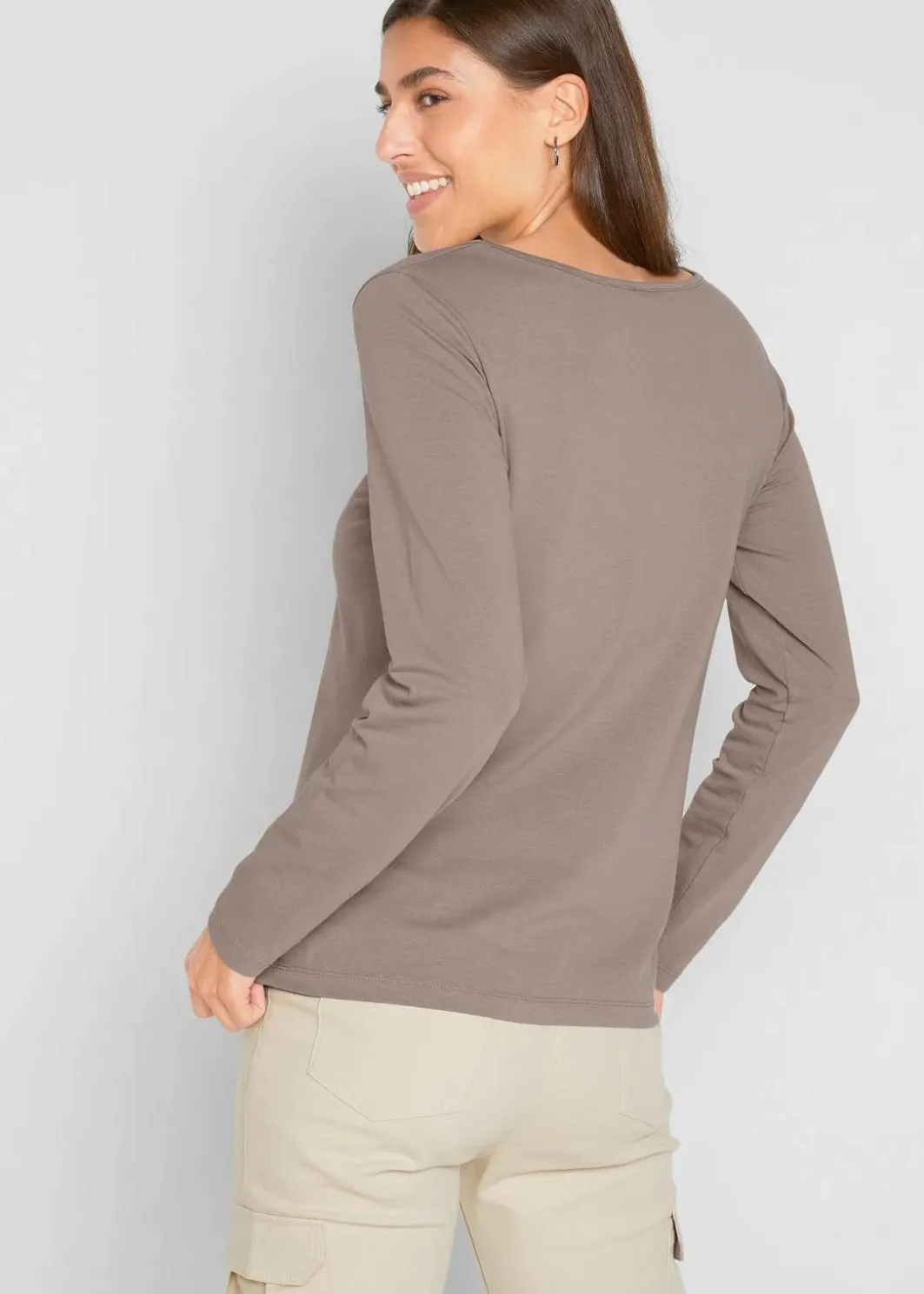 Outlet Figurbetontes Langarmshirt (2er Pack) Damen Bekleidung·Röcke|Basics